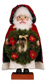 Santa and Wreath<br>2019 Ulbricht Nutcracker